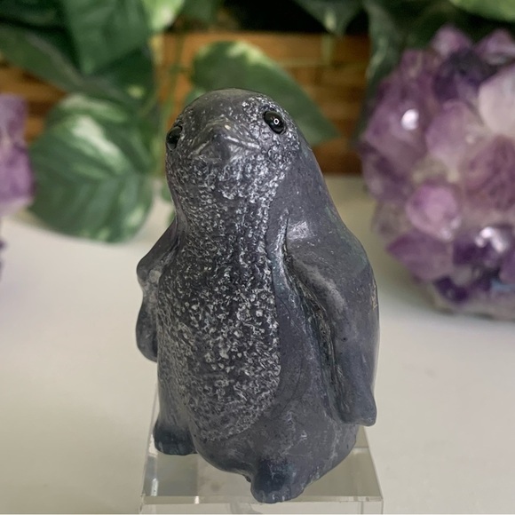 A Wolf Original Carved Resin Baby Penguin Sculpture Figurine Canada Signed 2.5" - Picture 3 of 14